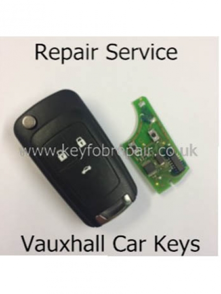 Vauxhall 3 Button Flip Key Fob Repair Including New Case-Astra Zafira Vectra Etc
